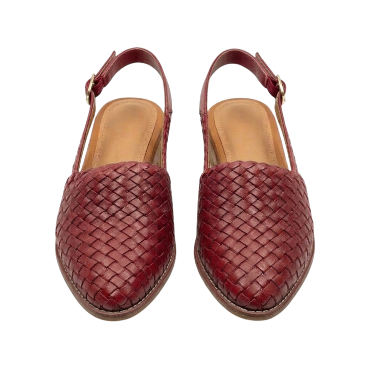 Damen Slingbacks mit geflochtenem Design & spitzer Zehenpartie. Ideal für eleganten Alltagskomfort im Frühling.