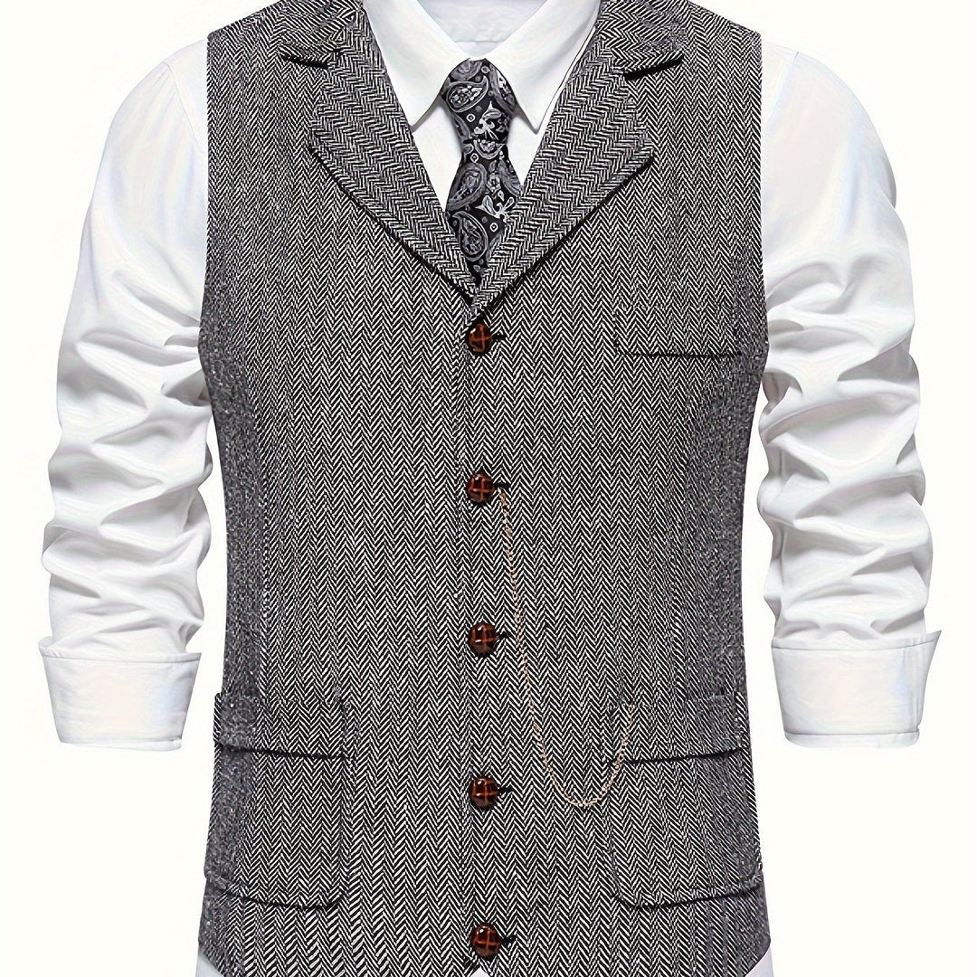 Klassische Anzugweste für Männer, elegante Business-Mode & formelle Kleidung.