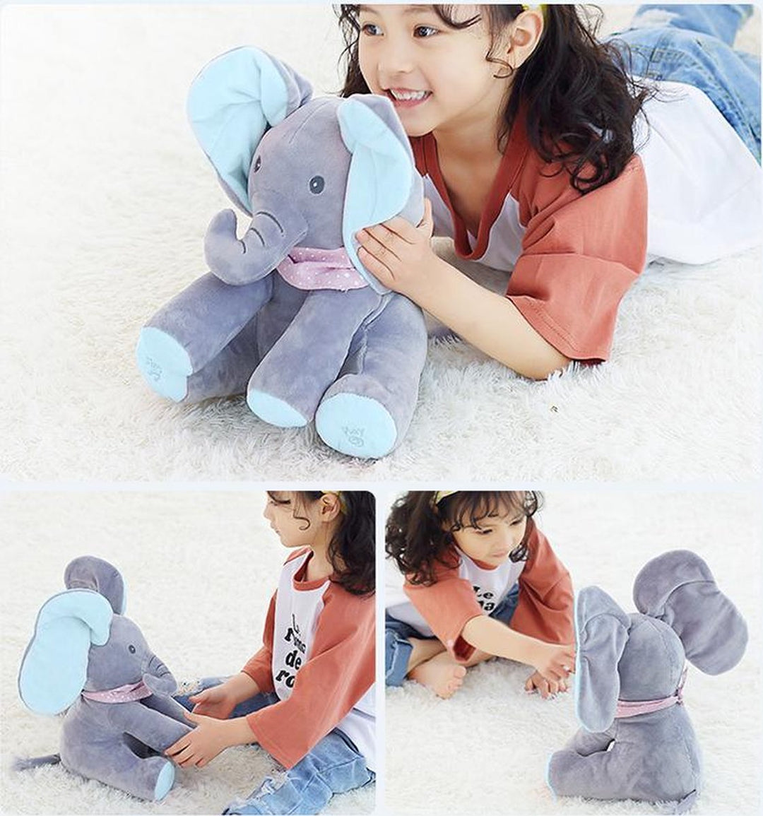 Interaktiver Plüschelefant Ellie fördert Spiel & Spaß. Singendes, wackelndes Weichspielzeug.