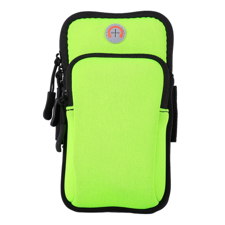 Widerstandsfähiges Sportarmband mit klarer Smartphone-Fensterfolie, ideal für Läufer, Fitness & Aktivität.