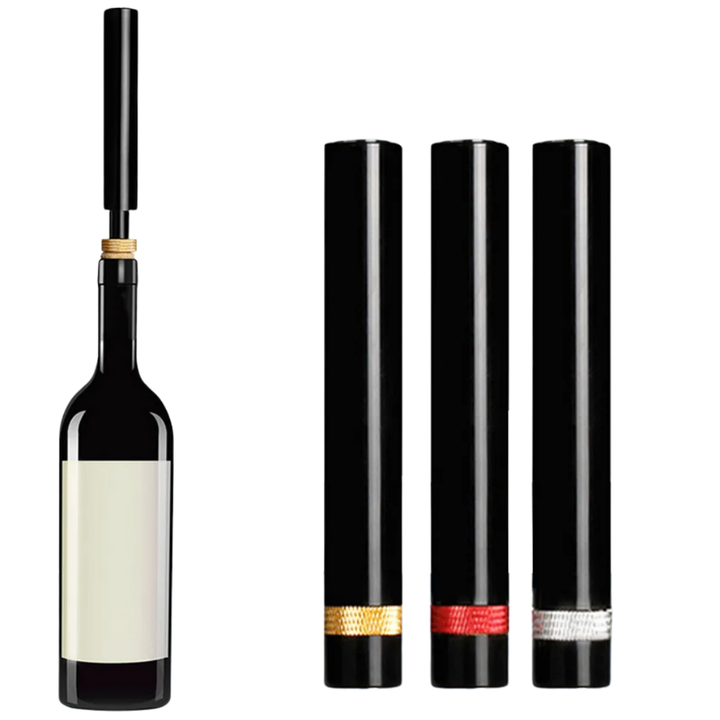 Eleganter Weinöffner mit Luftdruck-Technologie für schnelles, stilvolles und müheloses Entkorken.