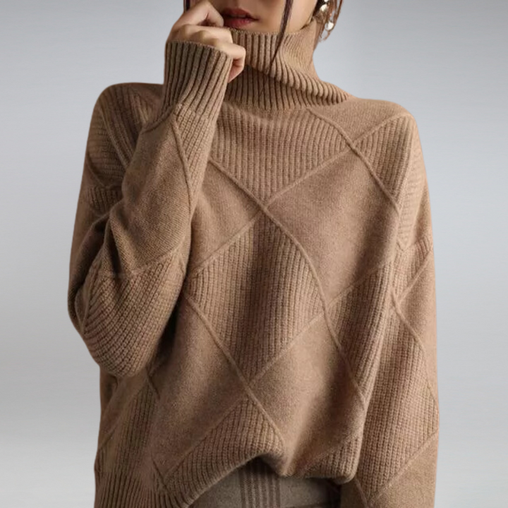 Zeitloser Strickpullover für Damen, langärmlig, warm & vielseitig kombinierbar.