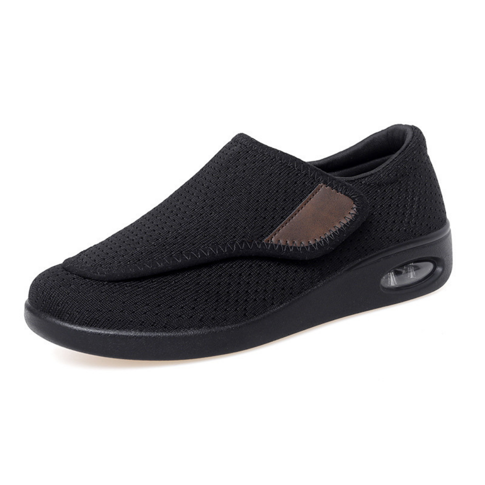 Bequeme Herren Freizeitschuhe in Grau. Komfort Sneaker mit Dämpfung und starker Fußunterstützung.