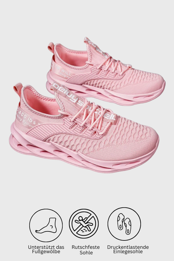 Leichte Damen Sneaker, atmungsaktiv & rutschfest. Ideal für aktive Frauen im Alltag und in der Freizeit.