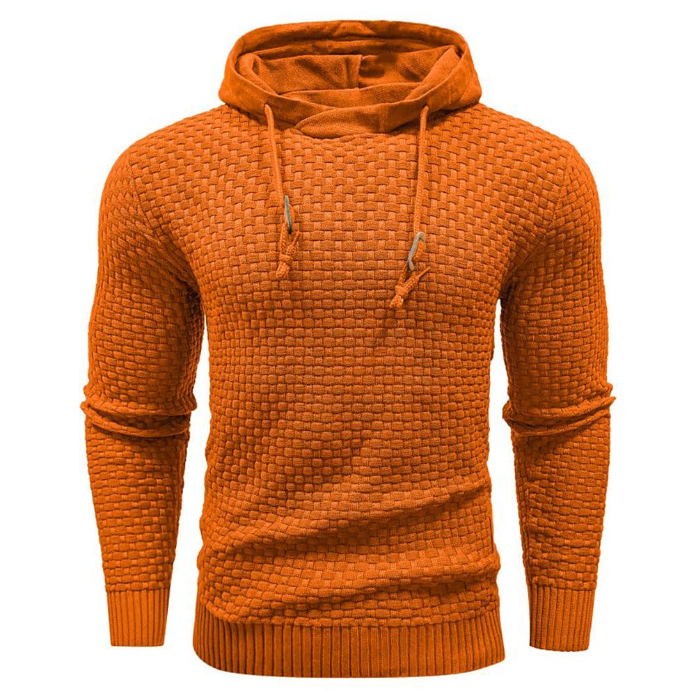 Warmer Outdoor Kapuzenpullover, hellgrau. Komfortables Oberteil für Herren.