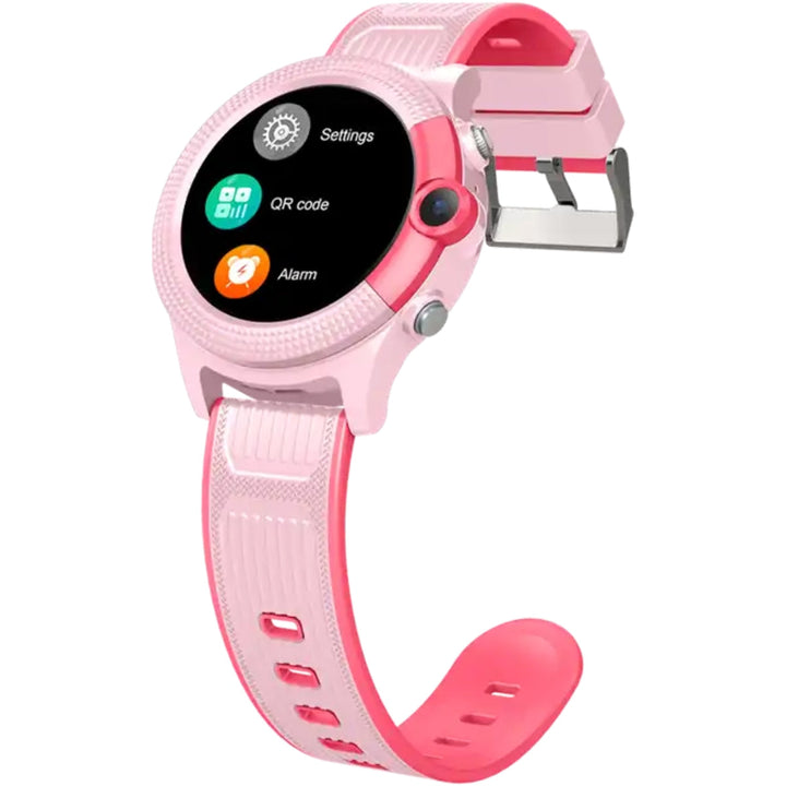 Robuste GPS-Uhr für Kinder, mit farbigem Display & verstellbarem Armband; angenehm zu tragen.