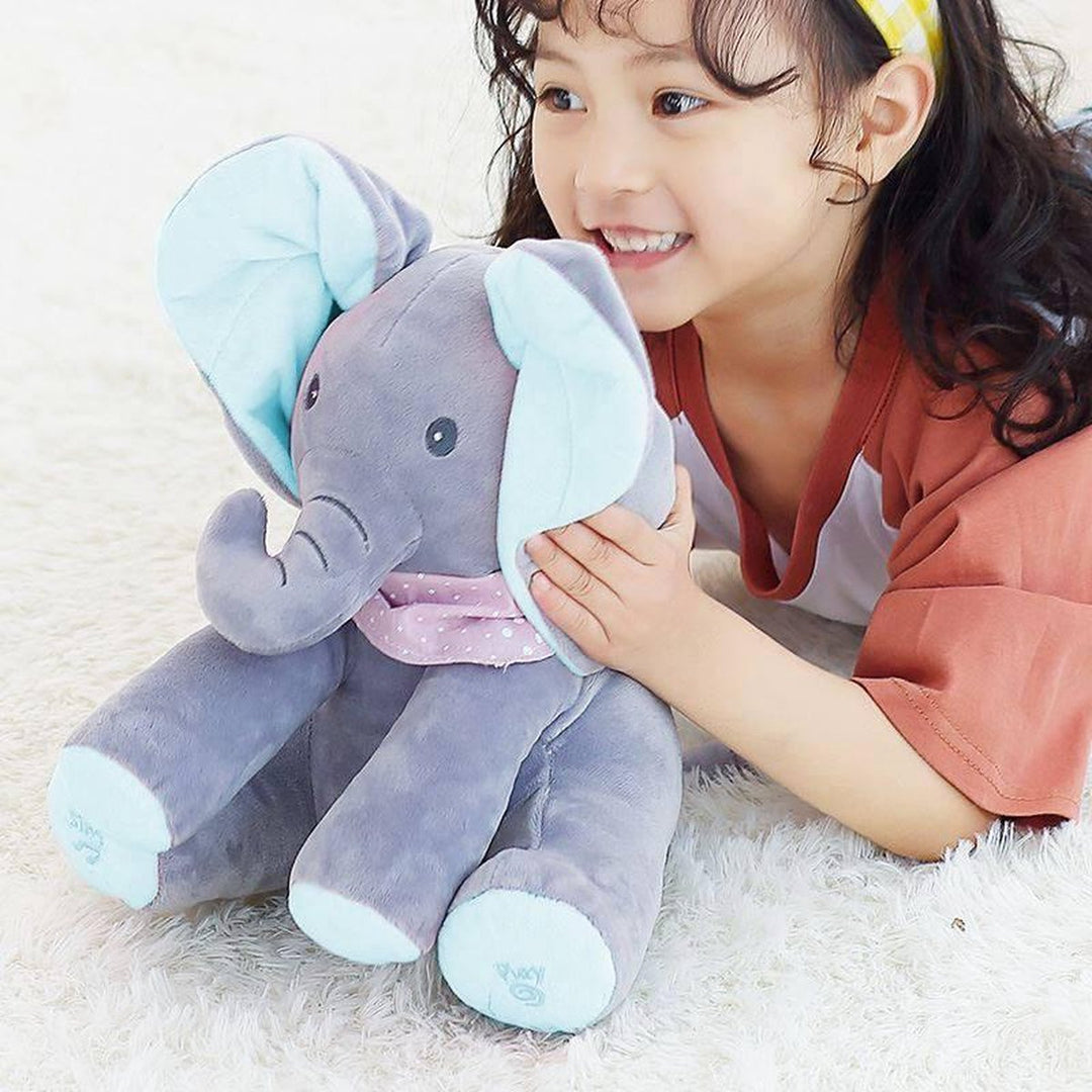 Perfektes Kindergeschenk: singender & wackelnder Plüschelefant Ellie. Ultraweiches Stofftier.