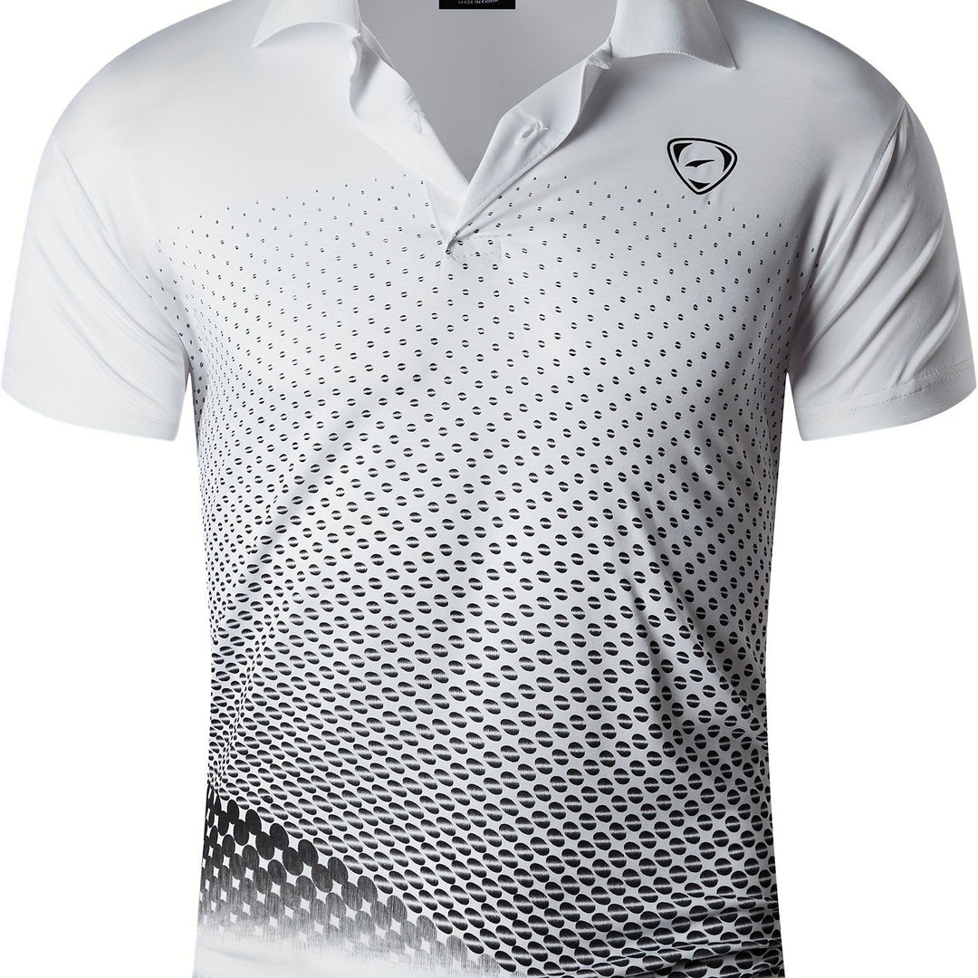 Komfortables Herren Golf Polohemd mit modernem Grafikdesign, perfekt für den aktiven Mann.