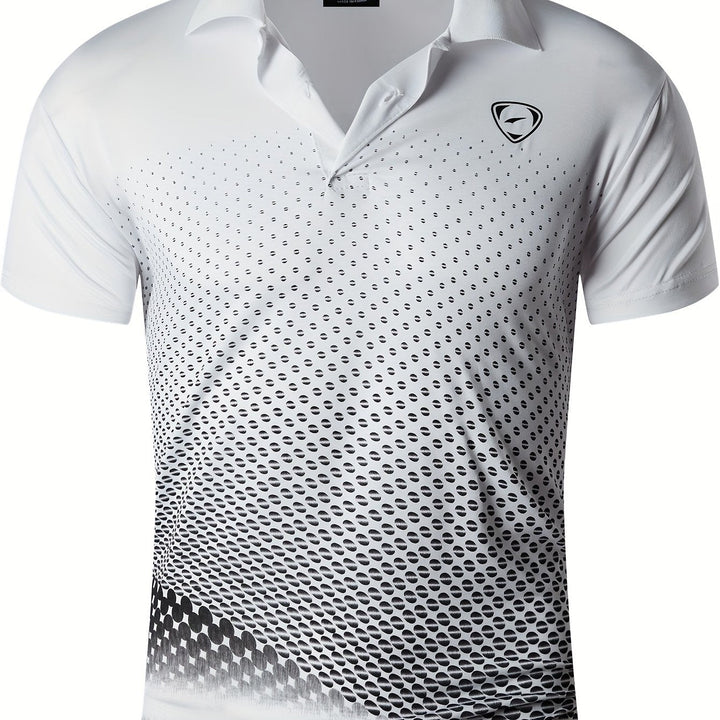 Komfortables Herren Golf Polohemd mit modernem Grafikdesign, perfekt für den aktiven Mann.