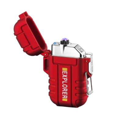 Robustes Metall-Sturmfeuerzeug, wasserdicht. Unverzichtbar für Abenteuer & Outdoor-Sport.