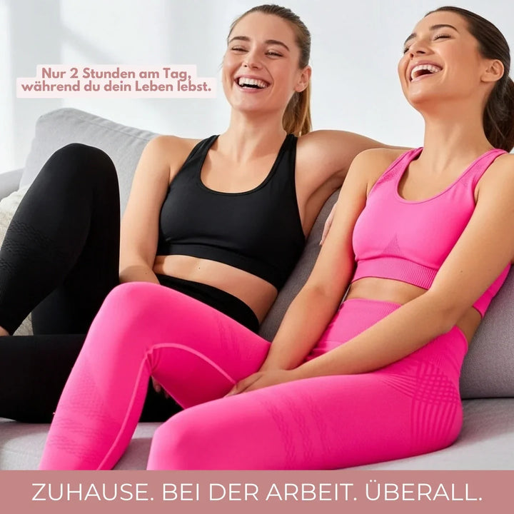 Komfortable Activewear Damen Kompressionsleggings, High Waist, atmungsaktiv für Sport & Athleisure.