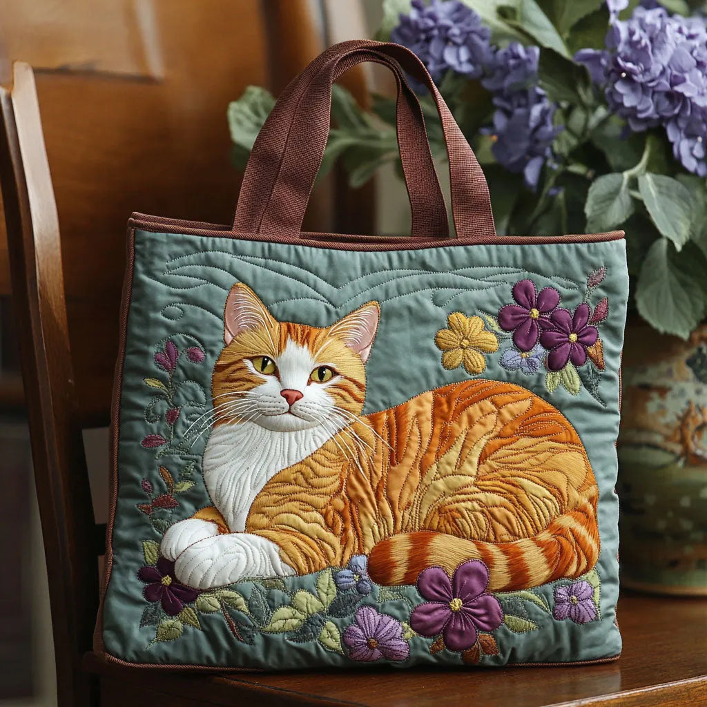 Handgefertigte Damen-Katzentasche mit stilvollem Katzenmotiv, ideal als Alltagstasche oder Schultertasche für Frauen.
