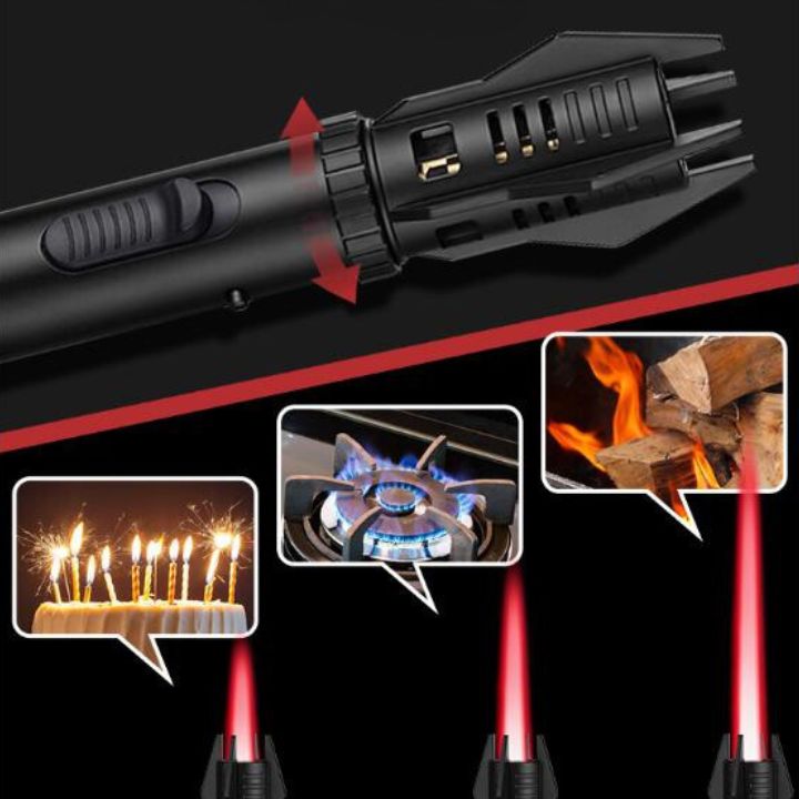 Nachfüllbarer winddichter Flammenanzünder Blaztor, umweltfreundlich & langlebig für Outdoor-Einsatz.