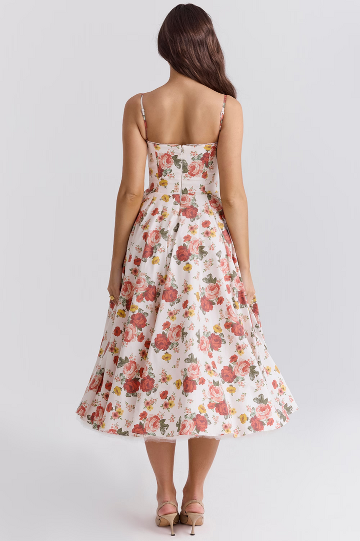 Exklusives Damen Midikleid, festliches und elegantes Trägerkleid für unvergessliche Momente.
