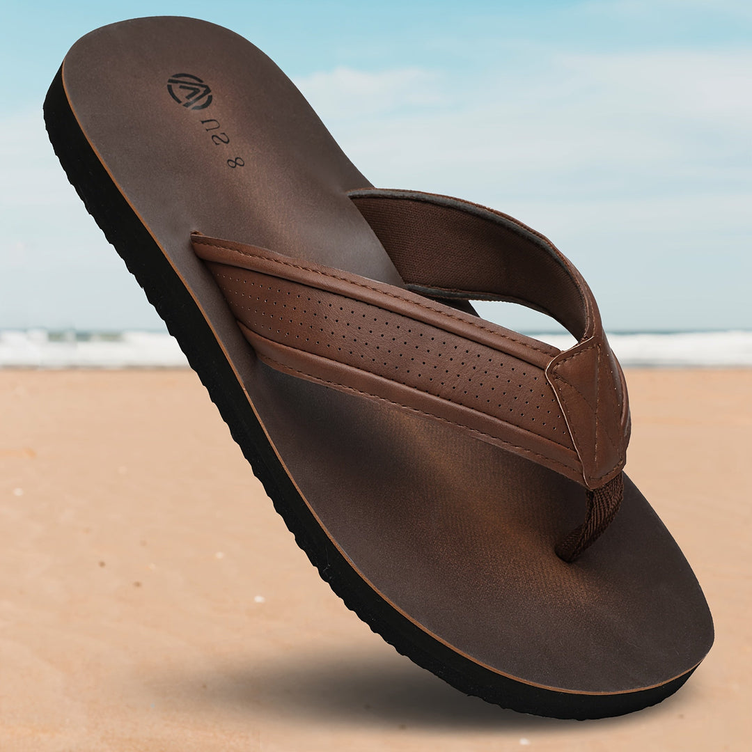 Stylische Herren Zehentrenner Sandalen, komfortable Flip-Flops für Strand, Pool & Sommerfreizeit.