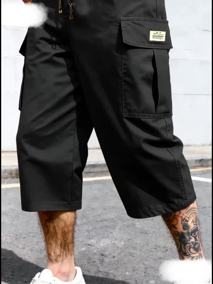 Herren Cargo Shorts mit verstellbarem Bund, Streetwear-Stil für optimalen Komfort.
