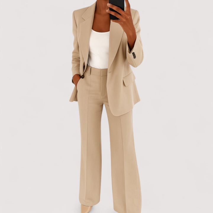 Vielseitiger Damenanzug, zweiteilig: Chic für Business, bequem für Freizeit. Blazer & Hose Set.