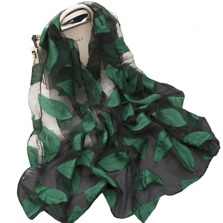 Geschenkidee: Vielseitiger Damenschal mit Blumenprint & Cut-Outs, elegant & leicht.