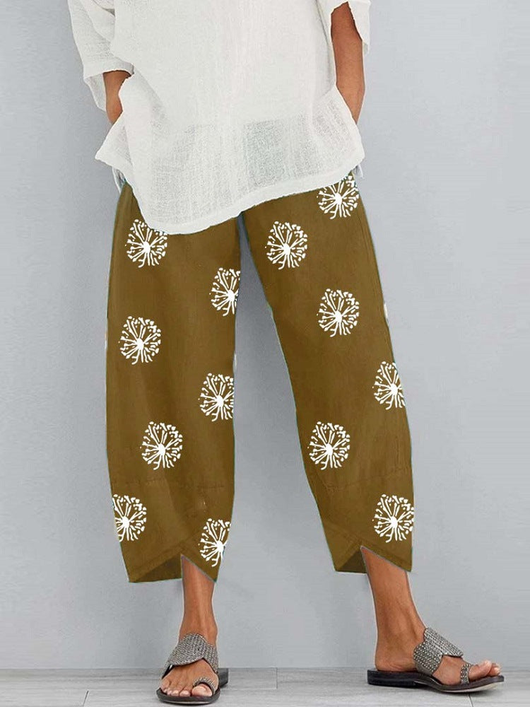 Bequeme Damen Sommerhose kurz mit elastischem Bund & weitem Bein. Perfekte Freizeithose für entspannte Sommertage.