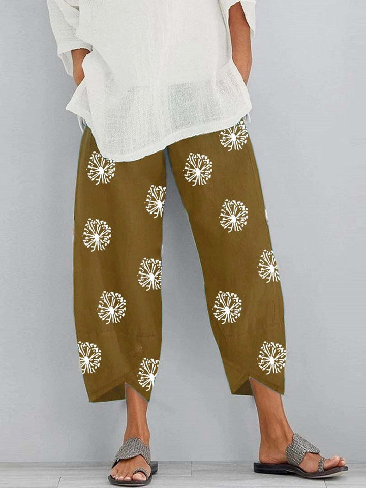 Bequeme Damen Sommerhose kurz mit elastischem Bund & weitem Bein. Perfekte Freizeithose für entspannte Sommertage.