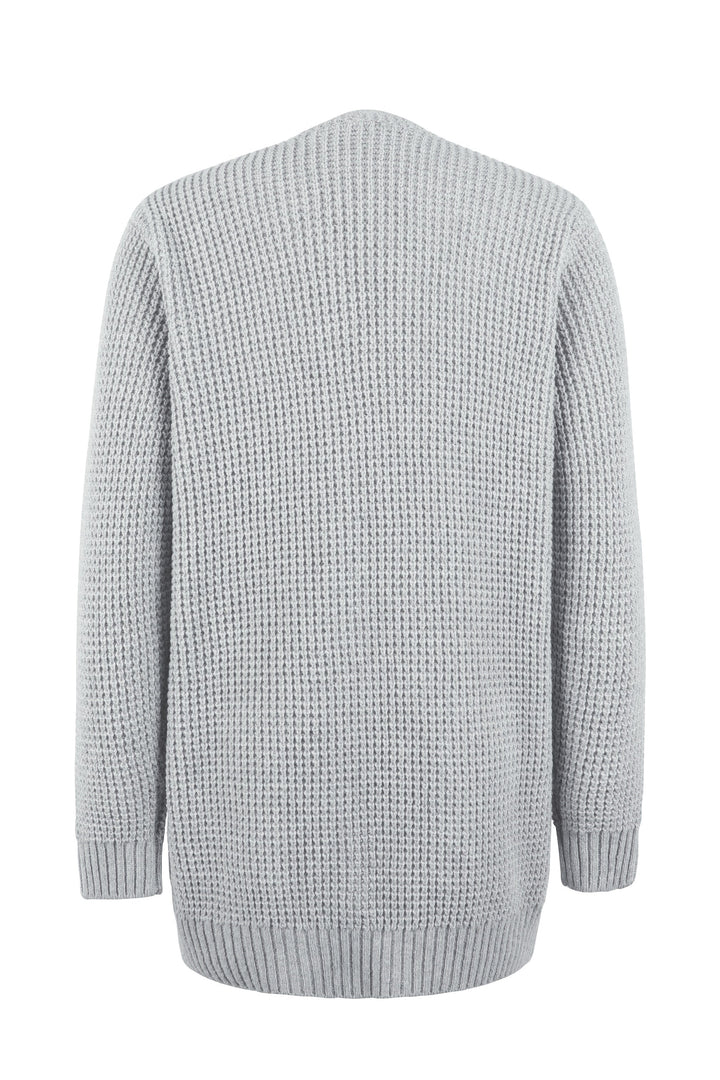 Bequeme Damen-Strickjacke für die Freizeit, angenehm weich und modisch im Lagenlook.