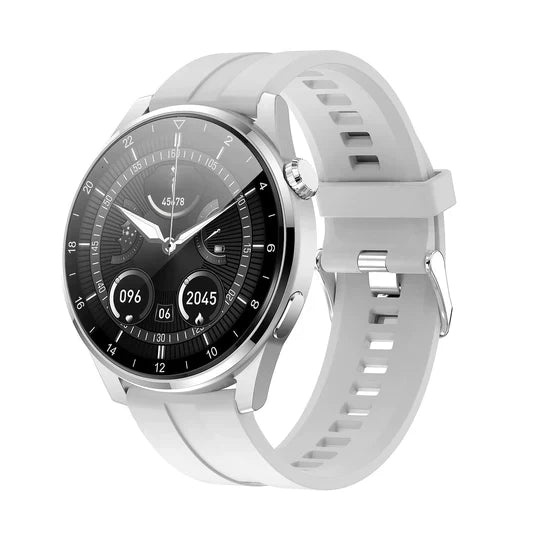 Unisex Smartwatch für umfassende Gesundheitsüberwachung mit Herzfrequenz- & Blutdruckmessung.