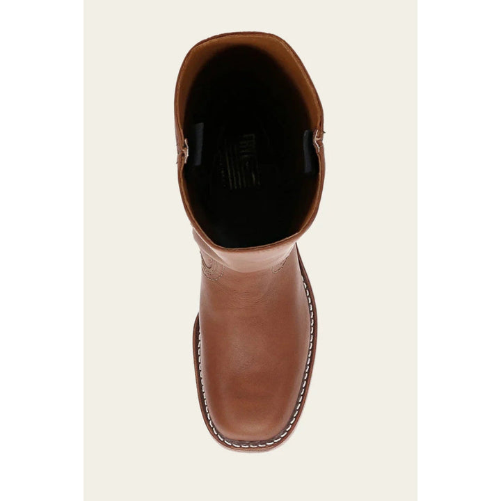 Bequeme Damenstiefel "Naomi" für den Herbst, wadenhohe Leder-Optik Stiefel mit Reißverschluss.