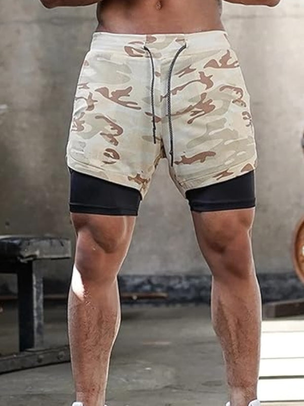 Die vielseitigen Herren 2-in-1 Sportshorts Felix für Sommer. Perfekt für Fitness, Laufen oder gemütliche Freizeit.