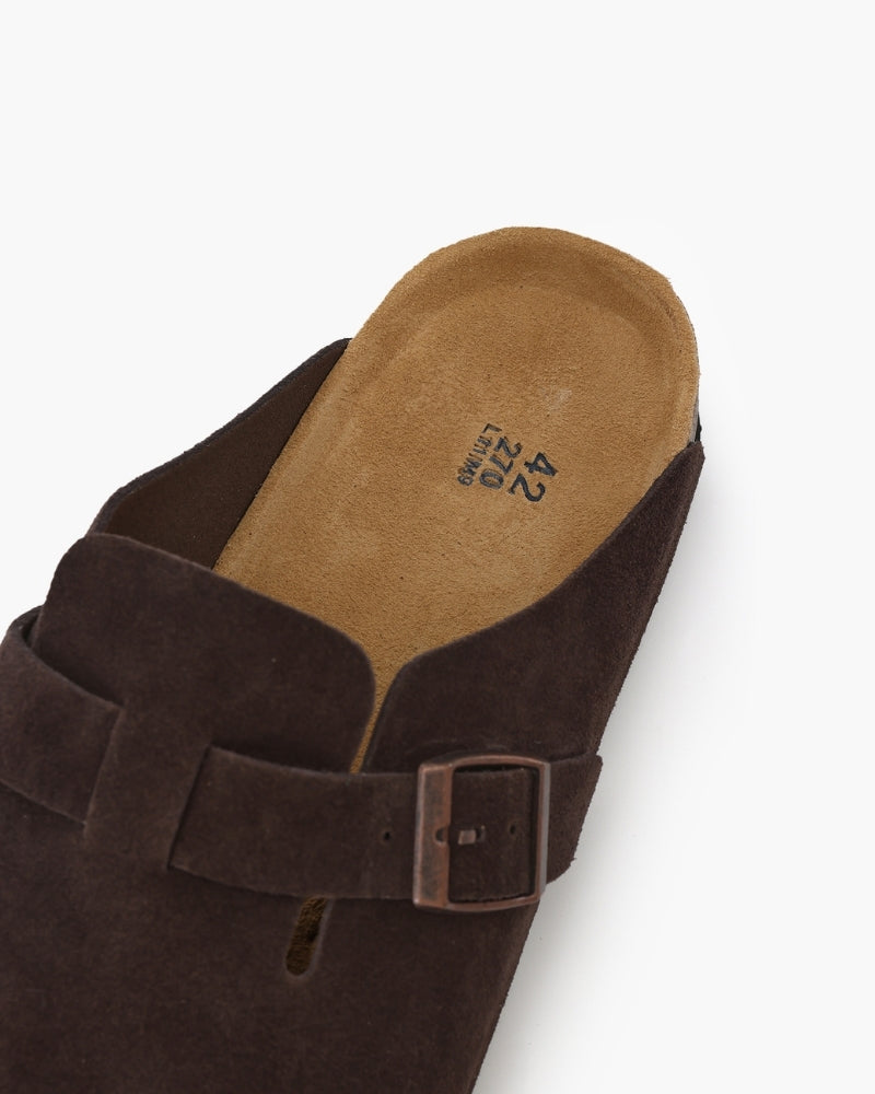 Unisex Clogs mit Steppnaht in verschiedenen Farben (beige, braun, olive), bequem für Damen und Herren.