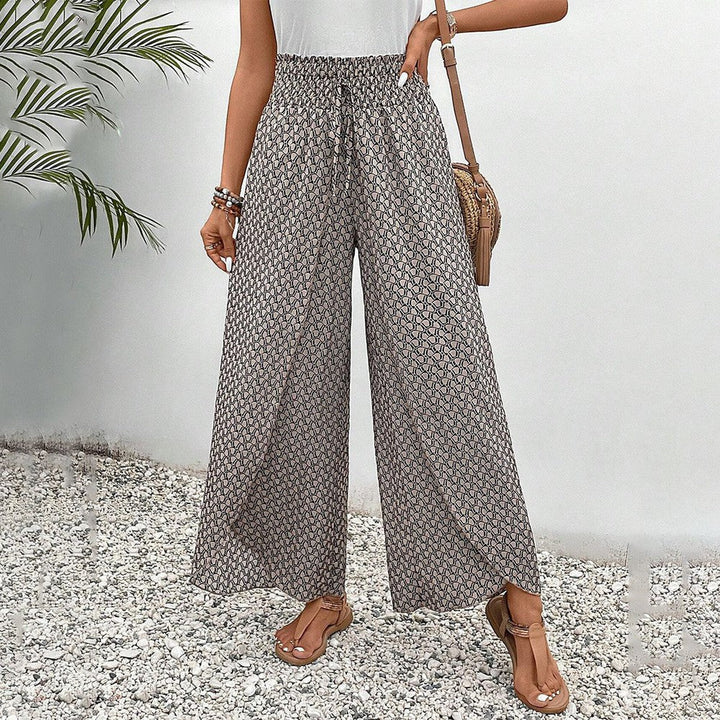 Bequeme Damen Elastikhose mit Kordelzug. Ideal als Freizeithose für Frühling & Sommer.