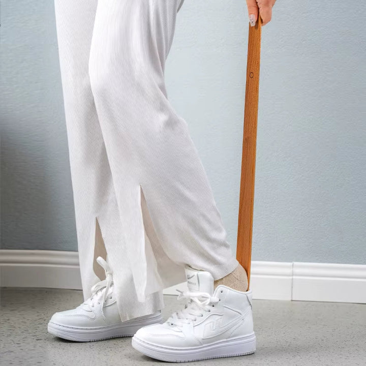 Robuster, extra langer Schuhanzieher; müheloses Anziehen aller Schuhtypen.