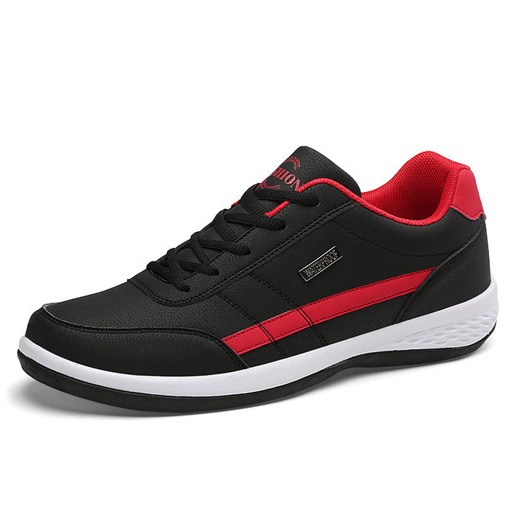 Bequeme Herren Sportschuhe in Schwarz mit atmungsaktivem Mesh und stabiler Plateausohle, perfekt für moderne Looks.