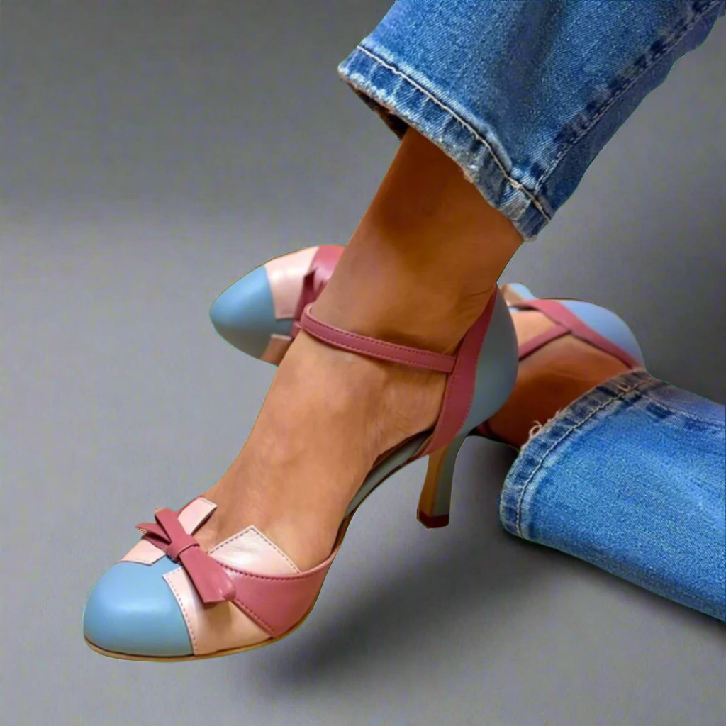 Elegante Damen Komfort-Absätze Reah in Blau. Stilvolle Pumps für ganztägigen Komfort, Büro & Abend. Schmerzfrei.