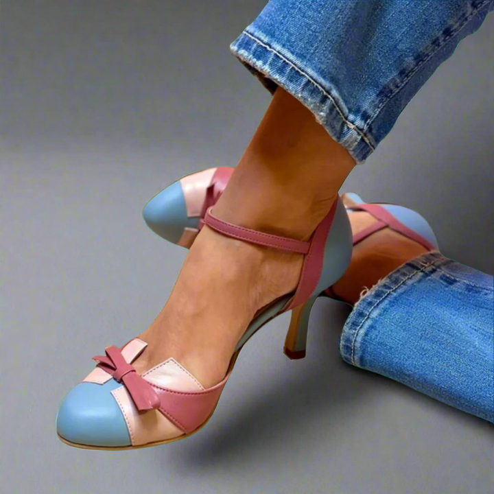 Elegante Damen Komfort-Absätze Reah in Blau. Stilvolle Pumps für ganztägigen Komfort, Büro & Abend. Schmerzfrei.