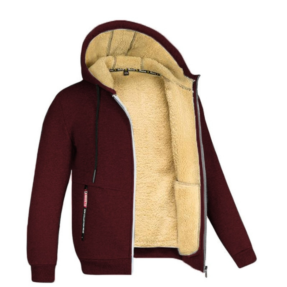 Robuste Outdoor Herren Winterjacke gefüttert. Ideal für Wanderungen & kalte Tage, warm.