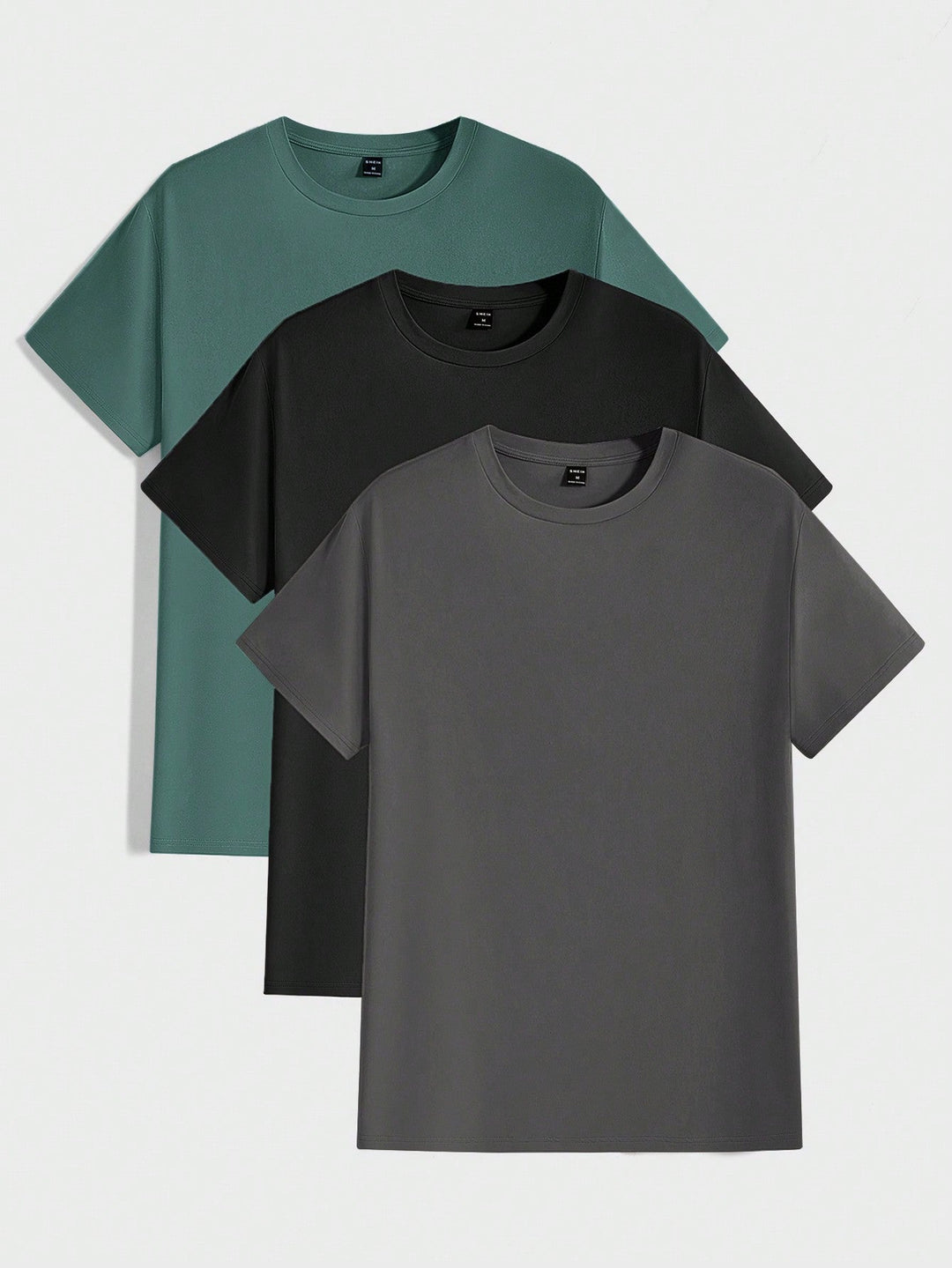 Angenehm tragbares, strukturiertes Herren Rundhals T-Shirt. Fühlt sich weich auf der Haut an, perfekt für Sommer.