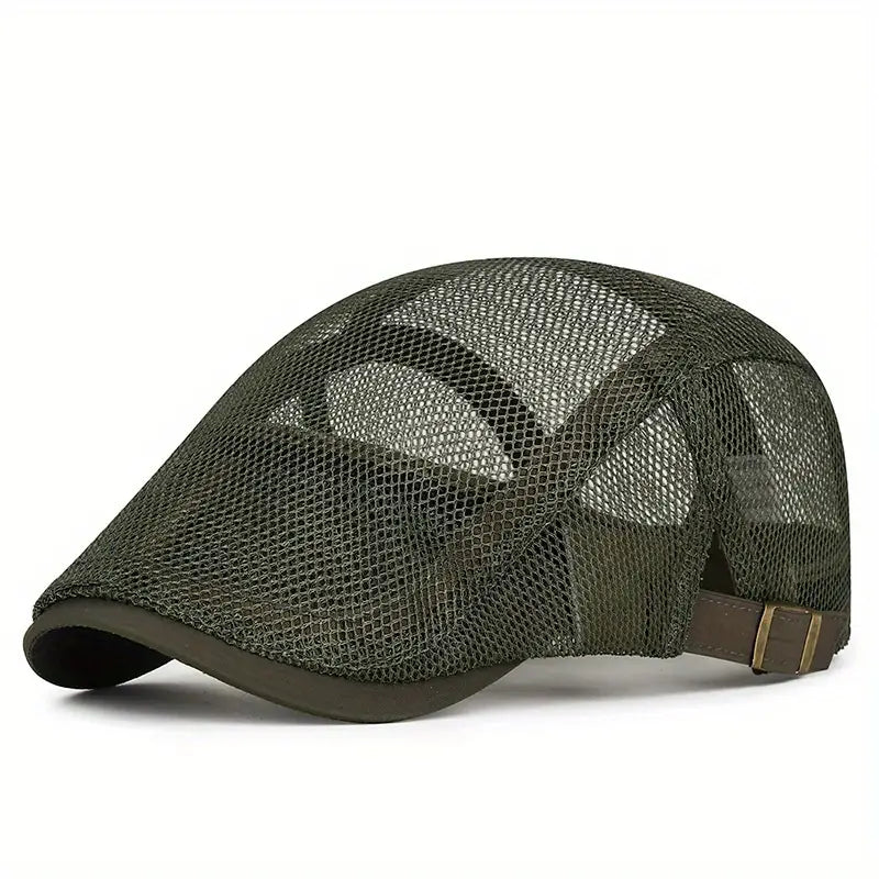 Leichte Herren Mesh Kappe Beckett in Grau. Verstellbares, atmungsaktives Accessoire für Sport, Freizeit und Sommer.