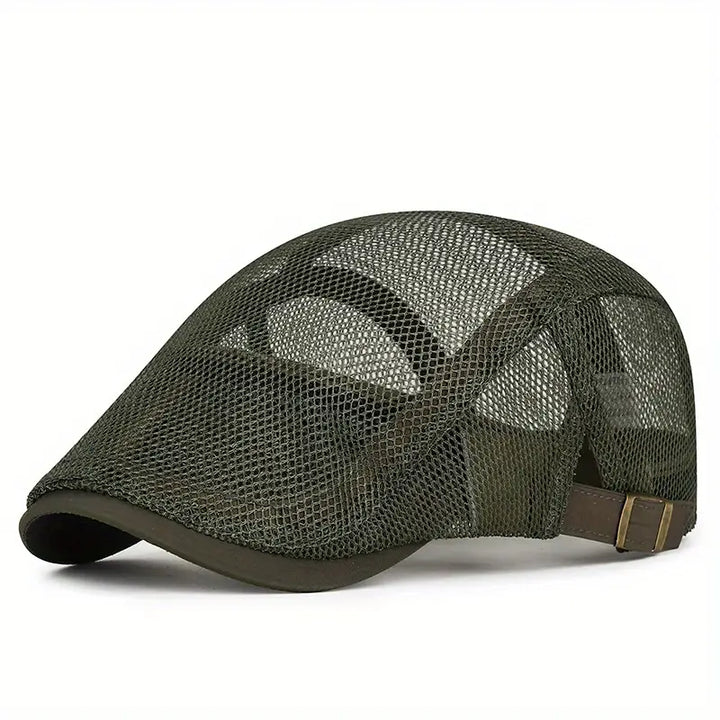Leichte Herren Mesh Kappe Beckett in Grau. Verstellbares, atmungsaktives Accessoire für Sport, Freizeit und Sommer.