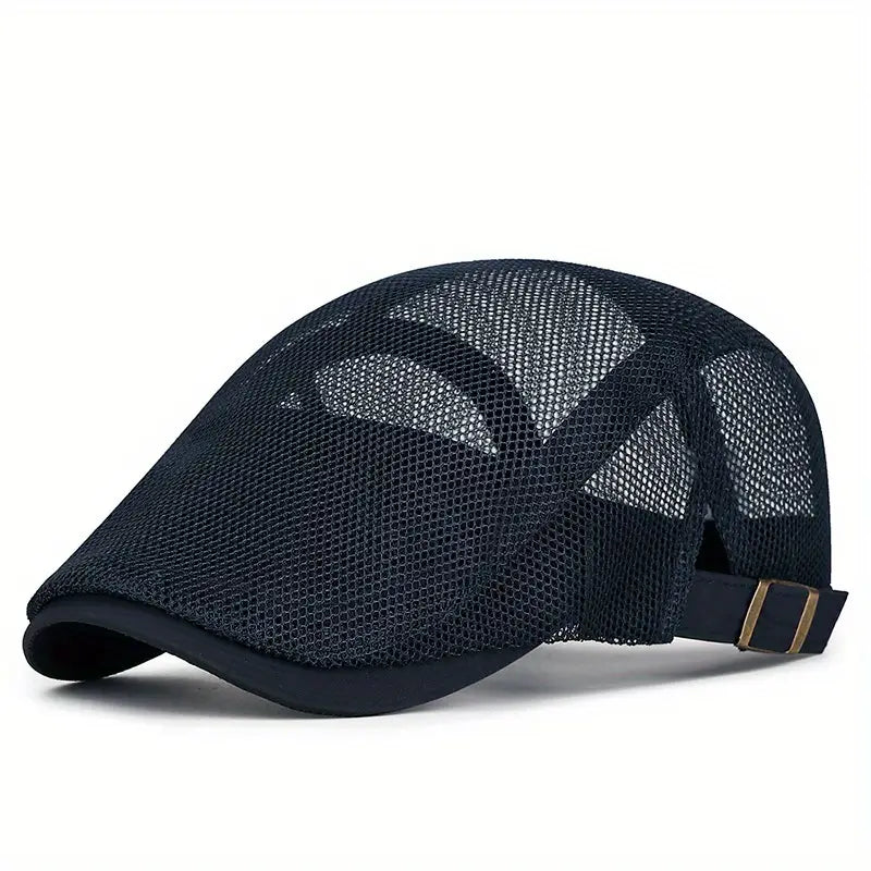 Verstellbare Beckett Herren Kappe aus atmungsaktivem Mesh-Gewebe in Beige. Perfekt für Sport & Sommer Freizeit.