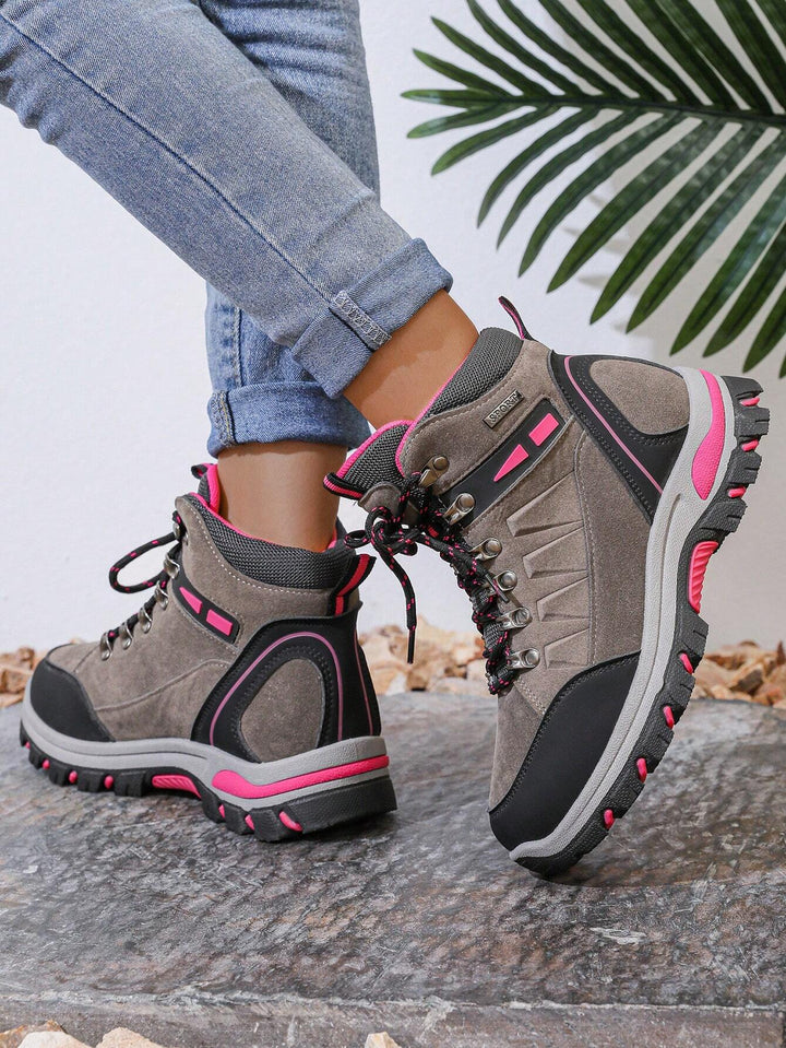 Rosa Damen Wanderschuhe: atmungsaktiv, wasserdicht und leicht für lange Trekkingtouren.