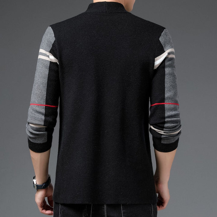 Vielseitiger Herren Langarm Strickpullover für den Winter, schmale Passform. Warm & bequem für jede Gelegenheit.