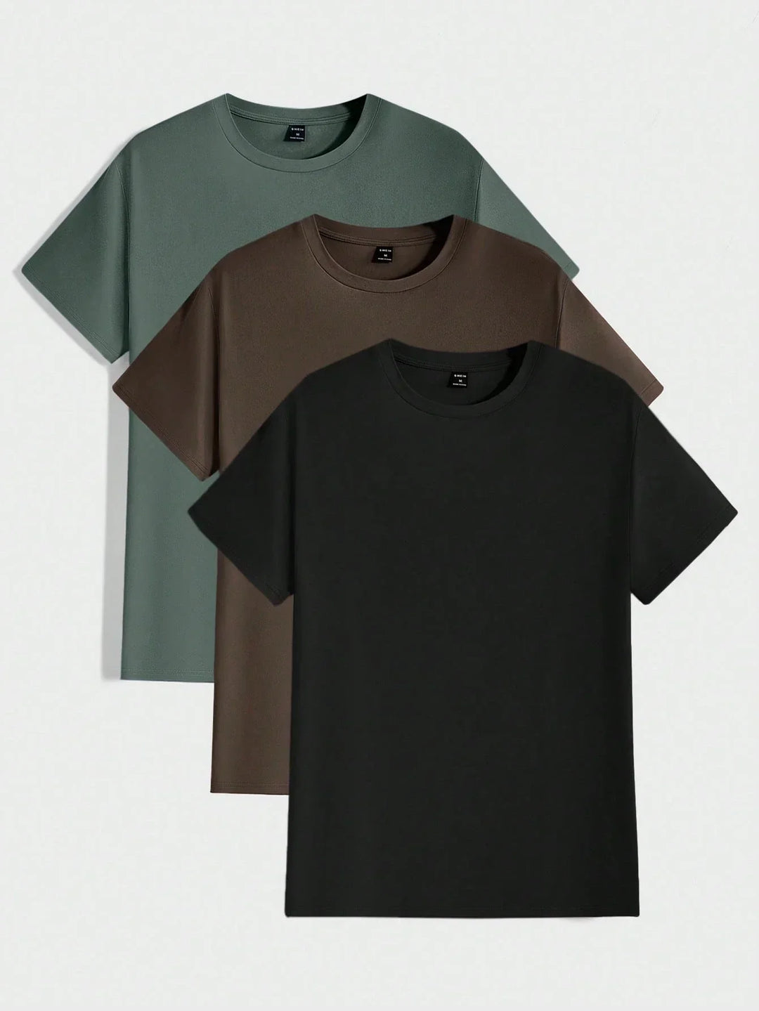 Herren Rundhals T-Shirt mit feiner Struktur. Lässiges, bequemes Kurzarm-Shirt für Alltag & Freizeit.