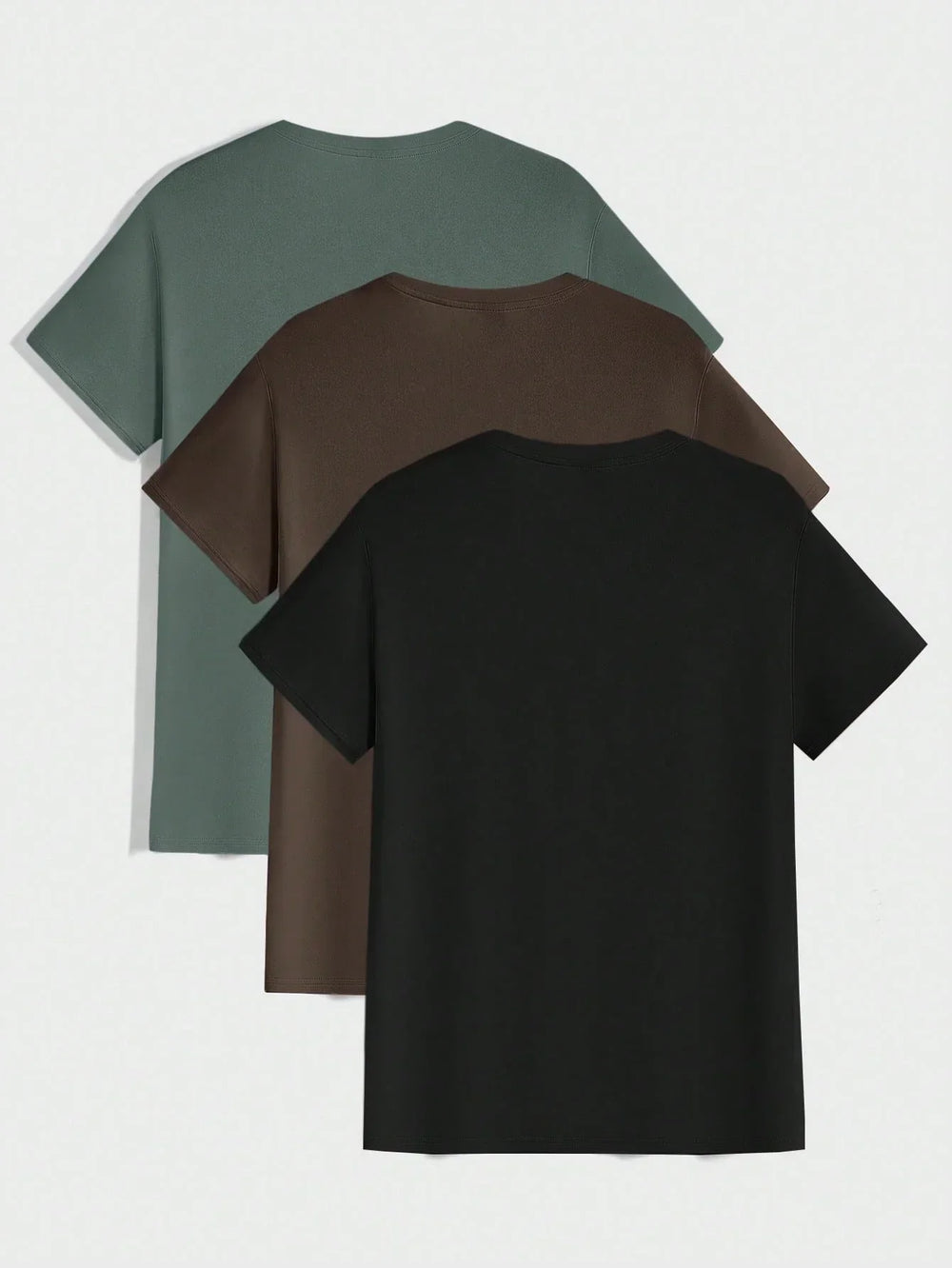 Detailansicht der strukturierten Oberfläche des Herren Rundhals T-Shirts. Elegant & vielseitig für Sommer.