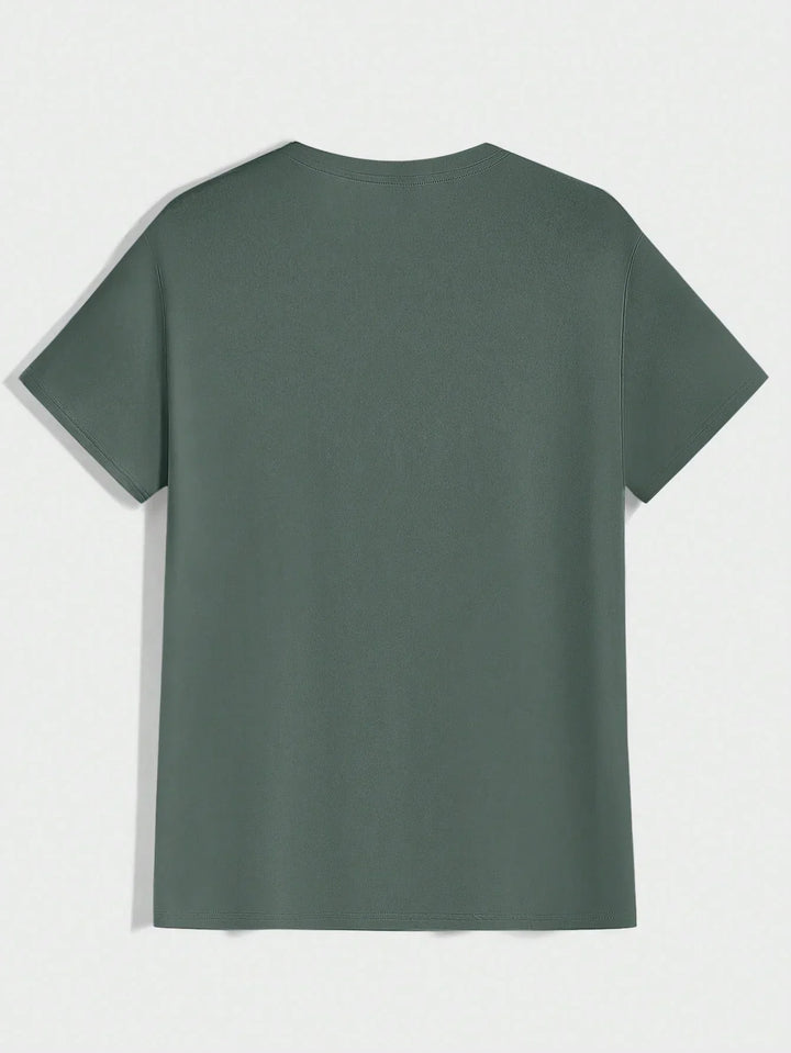 Ordentlich gefaltetes Herren T-Shirt, Rundhals, strukturiert. Ein bequemes und vielseitiges Basic für Männer.