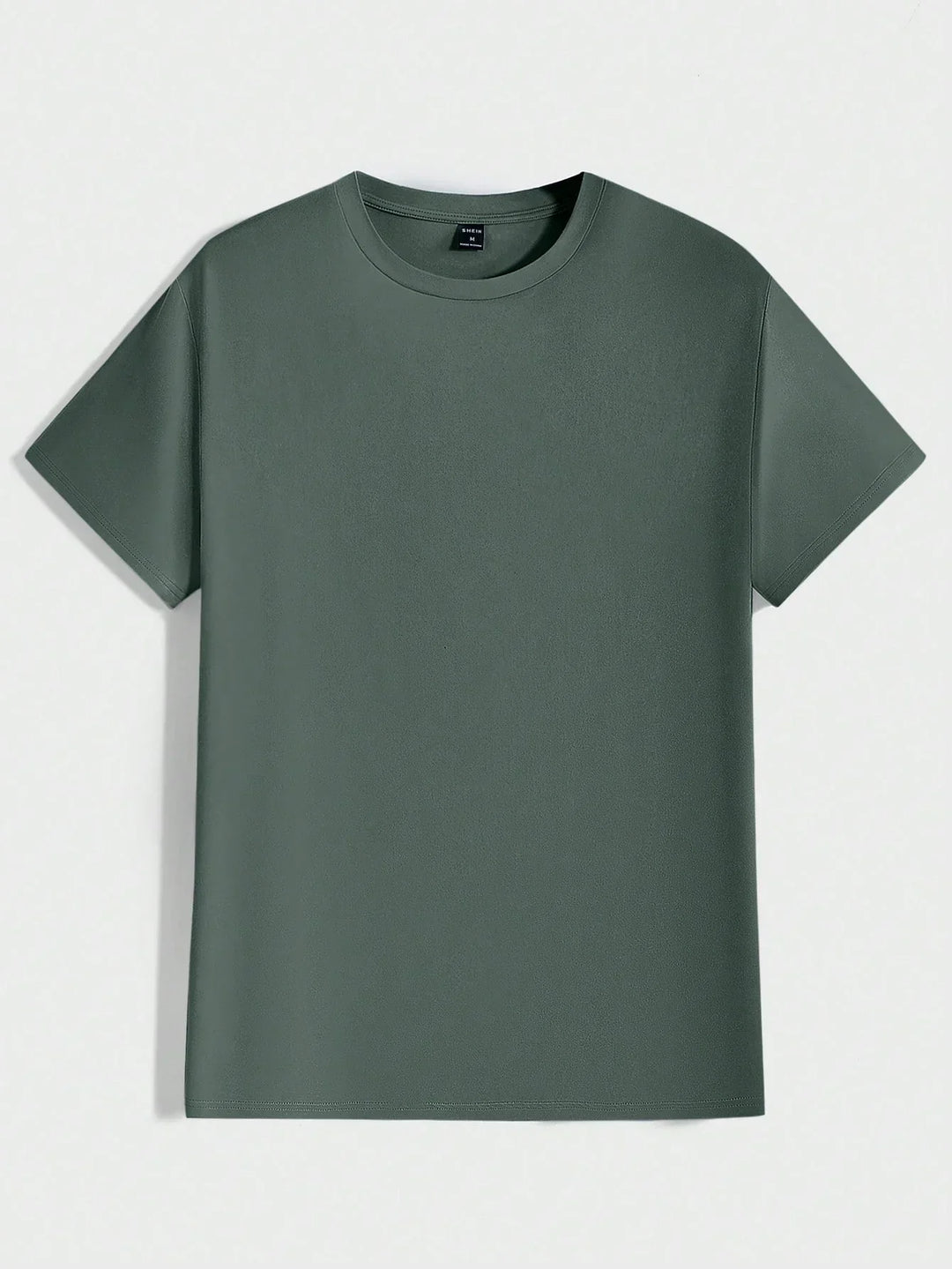 Makroaufnahme der einzigartigen Struktur des Herren Rundhals T-Shirts. Angenehmer Stoff, elegant & lässig.
