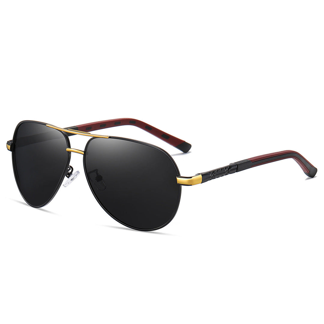 Polarisierte Herrenbrille im Aviator-Stil, Blendschutz für Autofahren & Outdoor, UV-Schutz.