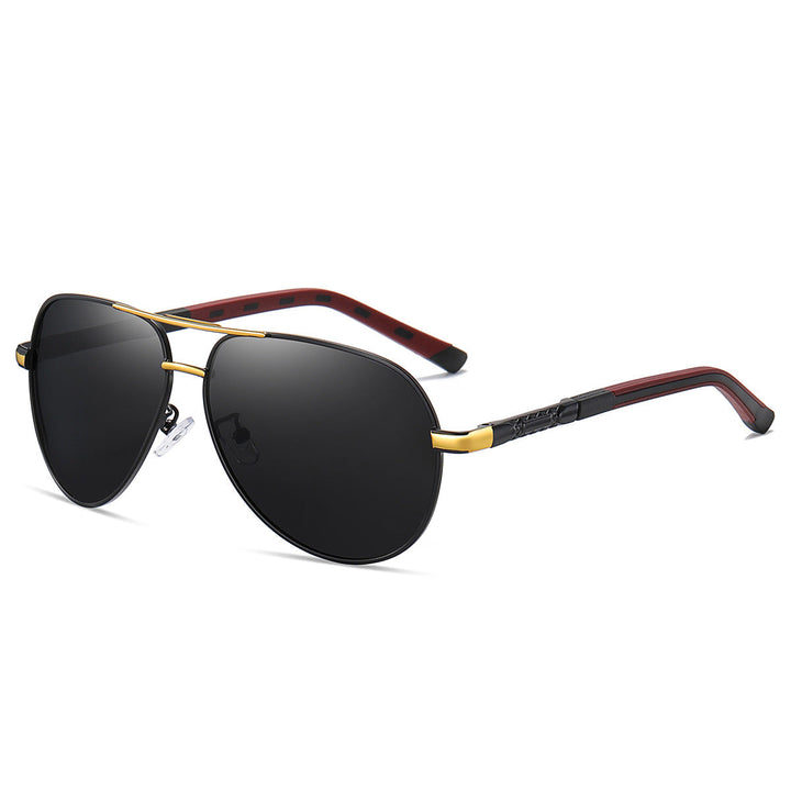 Polarisierte Herrenbrille im Aviator-Stil, Blendschutz für Autofahren & Outdoor, UV-Schutz.
