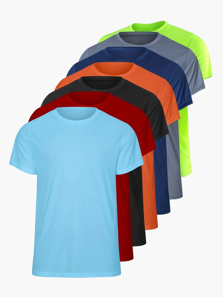 Herren Sport T-Shirt 7er-Pack für Training & Freizeit, atmungsaktiv & schnelltrocknend, ideal für Fitness & Laufen.
