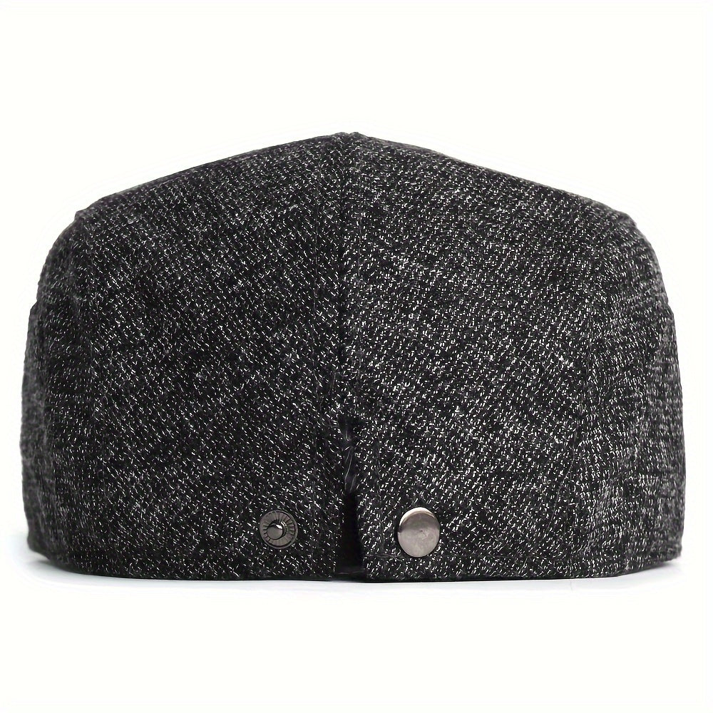 Warme Herren Newsboy Mütze, ideale Kopfbedeckung für kalte Herbst- und Wintertage. Vintage Gatsby Stil.