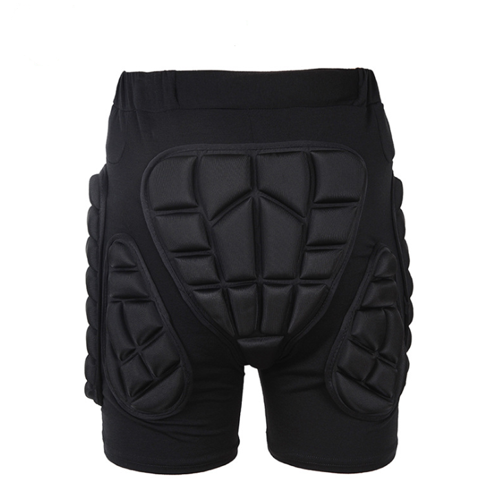 Atmungsaktive Unisex Sporthose mit integrierter Schutzpolsterung für Hüfte und Oberschenkel; perfekt für Outdoor.